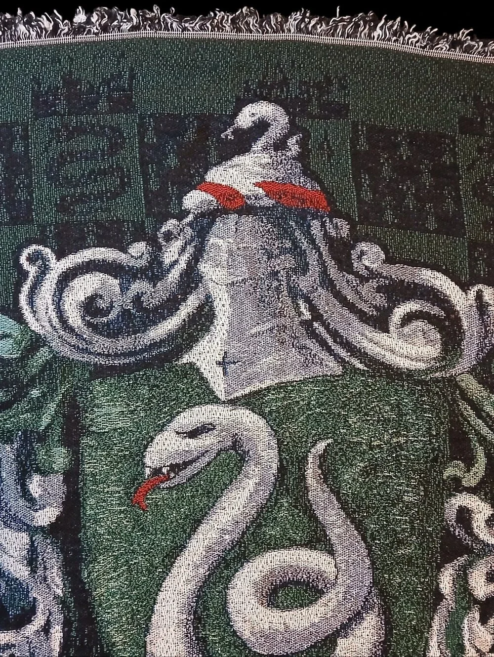 Harry Potter Slytherin Crest Wall Throw Blanket 48x60